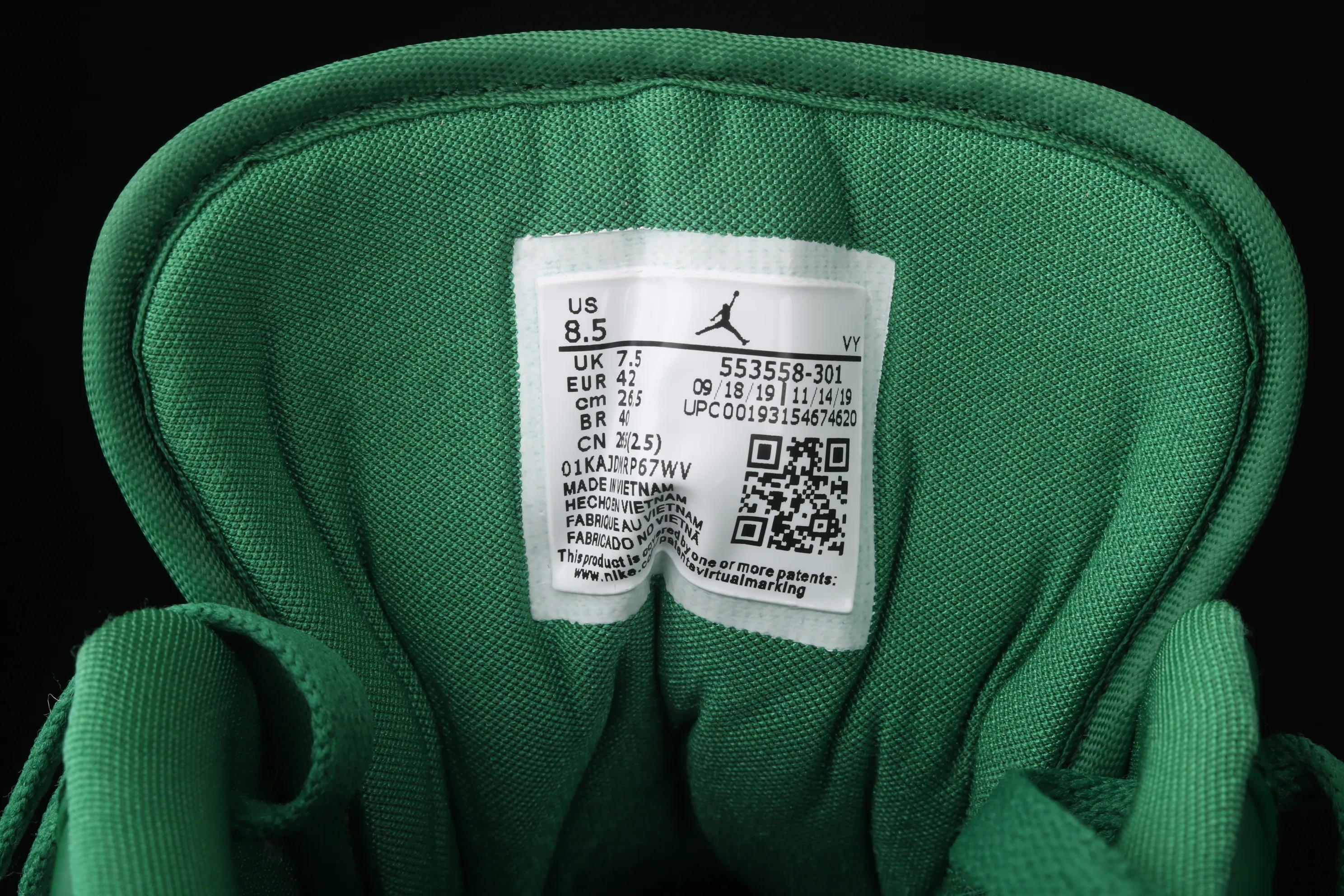 All categories Air Jordan Jordan series basketball shoes Air Jordan 1 Low Air Jordan 1 Low AJ1 Qiao 1 silk stitching low-top cultural and leisure sports sneakers 553558-301